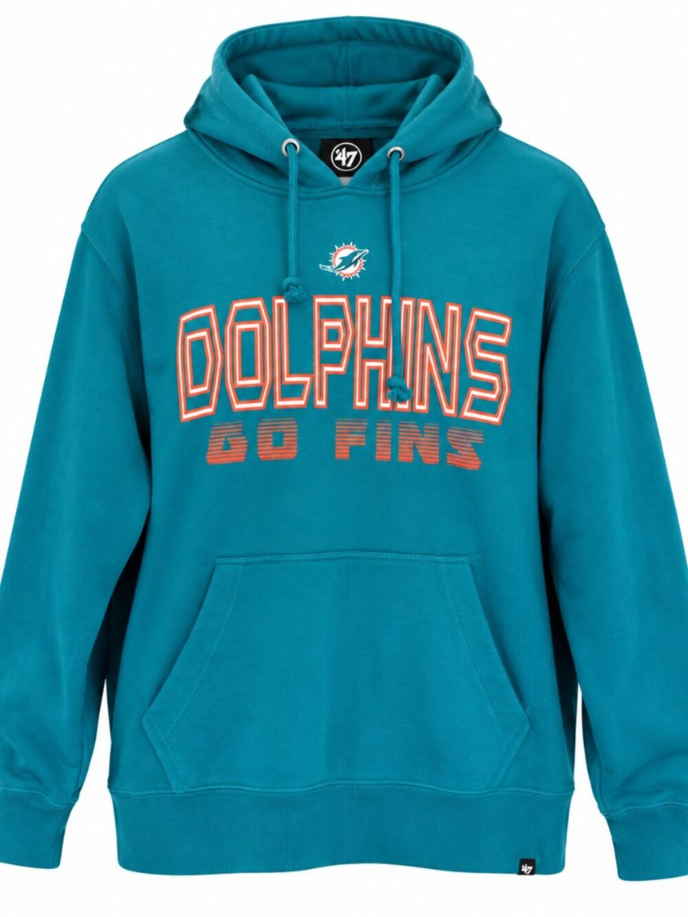 Miami Dolphins NFL '47 Go Fins Pullover Hoodie Men's XL Aqua NWT